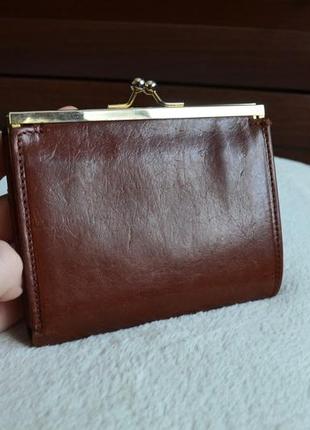 Gianni  conti кожаный мужской женский  кошелек портмоне бумажник. италия3 фото