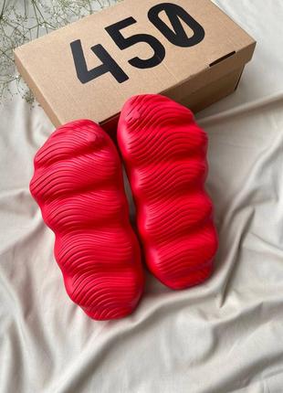 Чоловічі червоні літні стильні шльопанці adidas yeezy 450 slide🆕 шлепанцы адидас изи3 фото