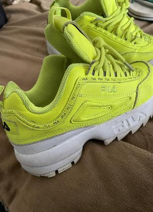 Fila дитячі кросівки "neon yellow"