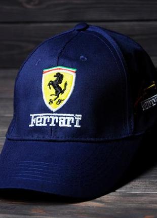 Круті кепки з вишитим логотипом бренд ferrari феррарі1 фото