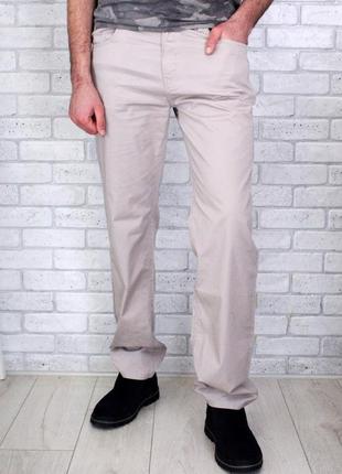 Повседневные брюки мужские серые коттон