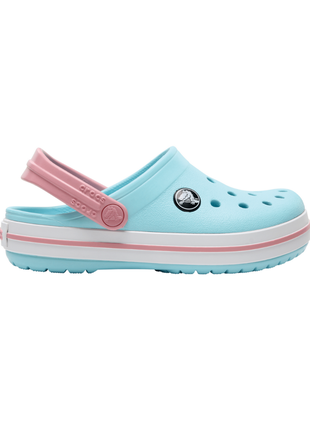 Детские кроксы crocs kids’ crocband™ clog ice blue / white 204537 детские кроксы сабо2 фото