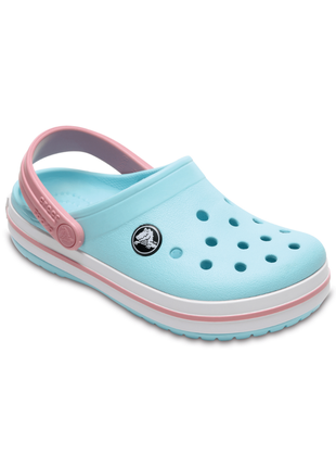 Детские кроксы crocs kids’ crocband™ clog ice blue / white 204537 детские кроксы сабо3 фото