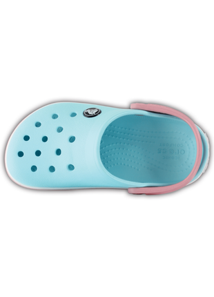 Детские кроксы crocs kids’ crocband™ clog ice blue / white 204537 детские кроксы сабо4 фото