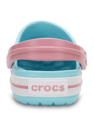 Детские кроксы crocs kids’ crocband™ clog ice blue / white 204537 детские кроксы сабо6 фото