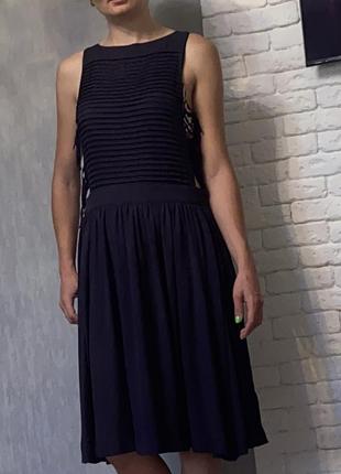 Платье миди , оригинальное шифоновое платье миди, сукня міді h&m, s1 фото