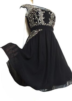 Платье пышное вечірня чорна сукня розмір 10