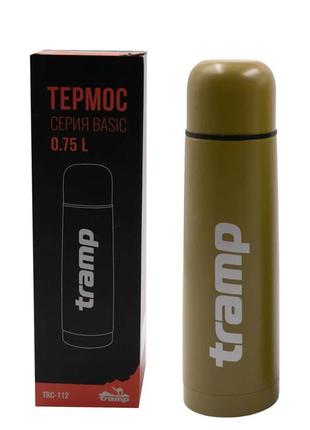 Термос питьевой tramp basic trc-112-khaki 750 мл хаки bf