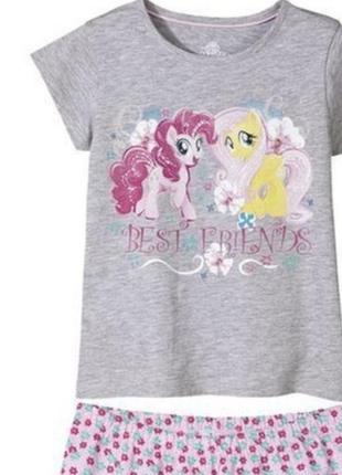 Піжама my little pony lupilu комплект домашній костюм футболка шорти