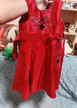 Нарядное детское платье marks&spencer р 2-3 г2 фото