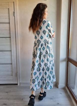 Шикарне пишне плаття 👗 в актуальний принт туреччина9 фото
