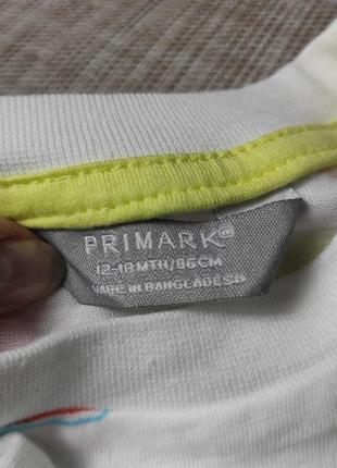 Крутий костюм, комплект, футболка,  шорти primark 12-18 міс для хлопчика2 фото