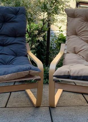 Кресло амортизатор дерев’яні з подушкою2 фото