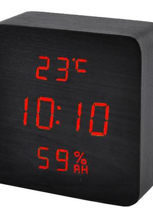 Часы электронные vst-872s-1, термометр, будильник, влажность, календарь bf2 фото