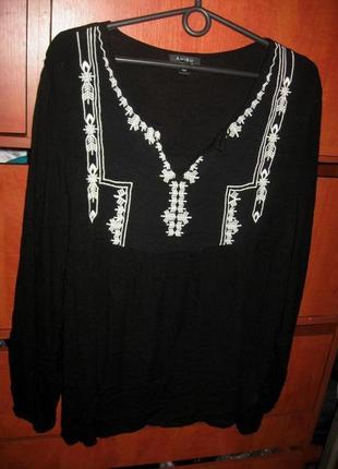 Блуза boho черная