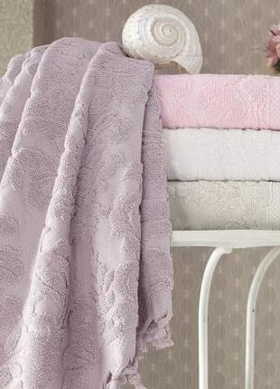 Набор 4 полотенца pupilla elize 70х140см (банные), хлопок