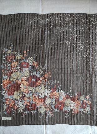 Lehner швейцария, шёлковый платок, 87*87 см.2 фото