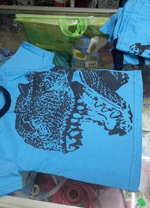 Детская футболка для мальчика динозавр 3д р. 98 - 1227 фото