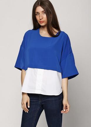 Silvian heach базова італійського бренду вільного крою футболка блузка