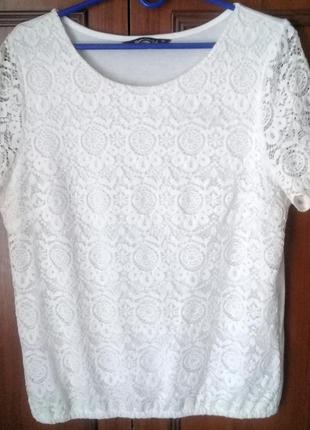 Блуза летняя белая в идеальном состоянии