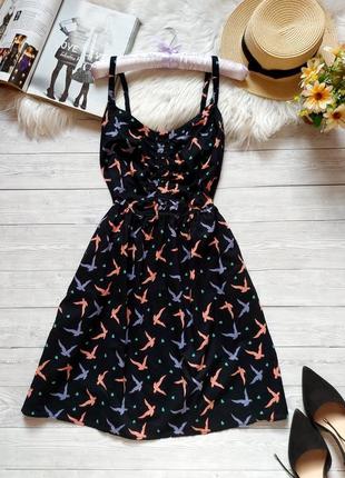 Сарафан платье в птички хлопок сукня george распродажа