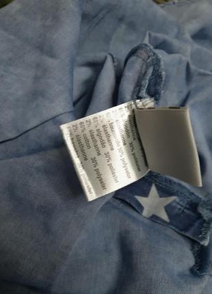 Летний джинсовый сарафан для девочки р.128 134 140 1463 фото