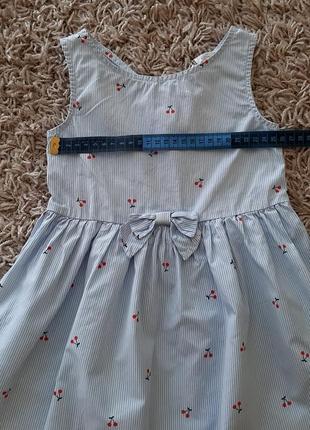 Легеньке котонове плаття, платья h&m 104 розміру.10 фото