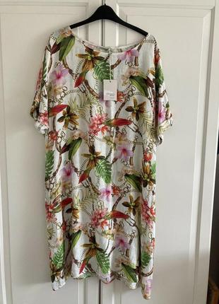 Продам красиве льяное плаття made in italy puro lino від francesca bettini 2 xl cavalli style