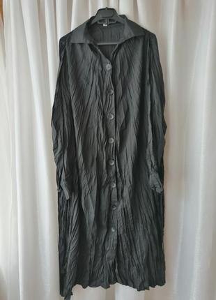 Плаття сорочка жниварка балахон драпірування на плечах пояски з боків утяжка розмір єдиний регулюєть