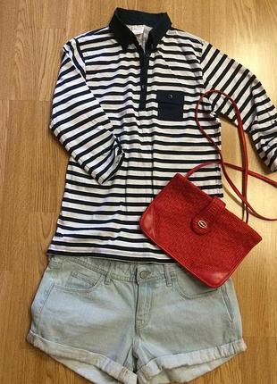 Фірмова кофточка в морському стилі anne de lancay,кофта,футболка+подарунок