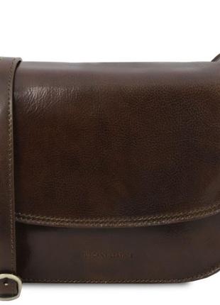 Женская кожаная сумка кросс-боди tl141958 greta от tuscany5 фото
