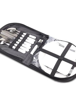 Набір посуду для пікніка у компактній сумці axxis