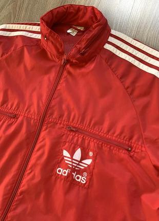 Мужская винтажная ветровка дождевик с карманами adidas vintage4 фото