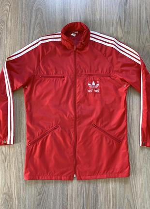 Мужская винтажная ветровка дождевик с карманами adidas vintage8 фото