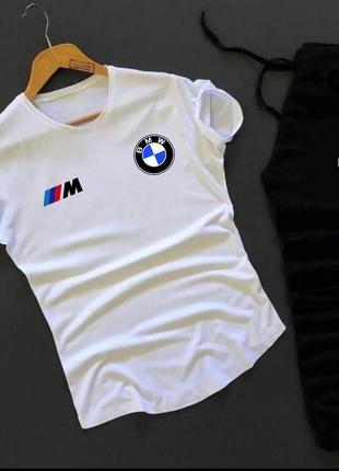 Летний трикотажный костюм комплект спортивный bmw