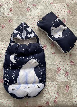 Зимовий конверт + муфта