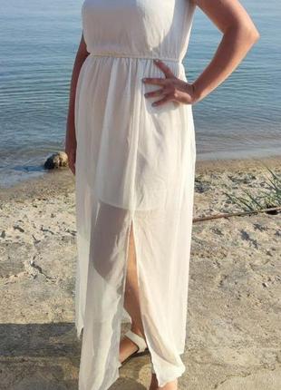 Літнє, шикарне плаття в грецькому стилі 44-46 розмір