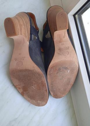 Fred dela bretoniere натуральная кожа туфли с открытым задником Мери джайн7 фото