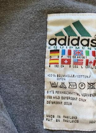 Мужская винтажная хлопковая поло с длинным рукавом adidas equipment vintage7 фото