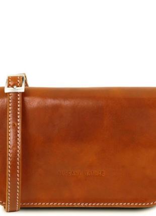 Женская кожаная сумка через плечо carmen tl141713 tuscany leather3 фото