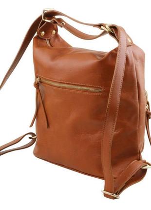 Жіноча шкіряна сумка-рюкзак 2 в 1 tuscany tl1415354 фото