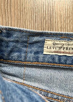 Чоловічі вінтажні джинси з лампасами levis premium 501 st10 фото