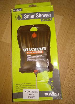 Портативный душ summit solar shower 20 л