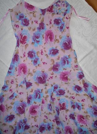Літня шифонова сукня per una marks & spencer, uk141 фото