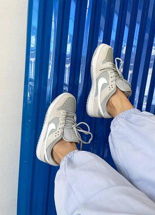 Кроссовки nike clip sb dunk grey
