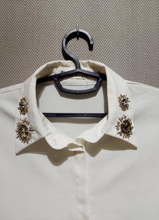 Молочна сорочка/блуза.2 фото
