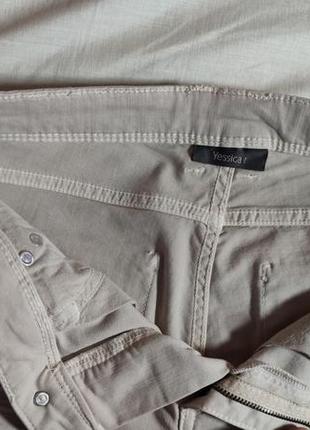 Жіночі однотонні джинси, скіні jessica (c&a), розмір s, пісочний7 фото