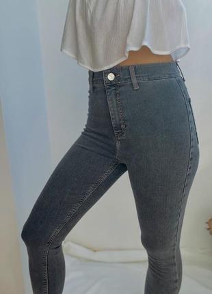 Сірі скіні джинси topshop8 фото