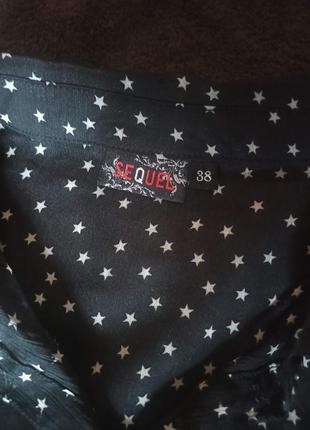 Шифонова блузка з зірками5 фото