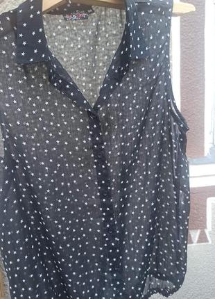 Шифонова блузка з зірками2 фото